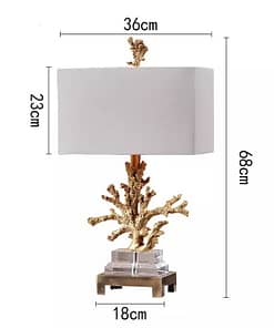 Gold Coral Table Lamp